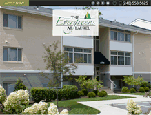 Tablet Screenshot of evergreensatlaurel.com